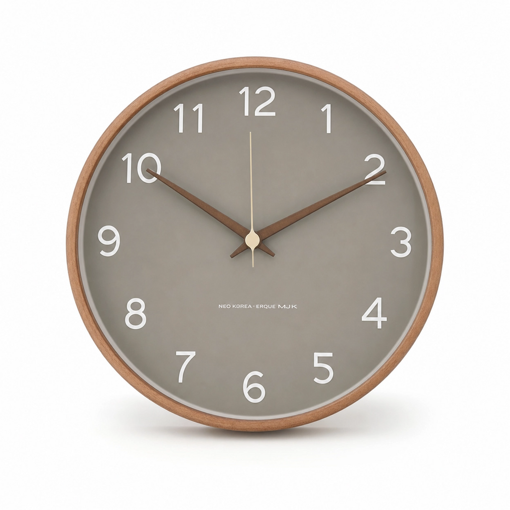 Scandinavian Solid Wood Wall Clock