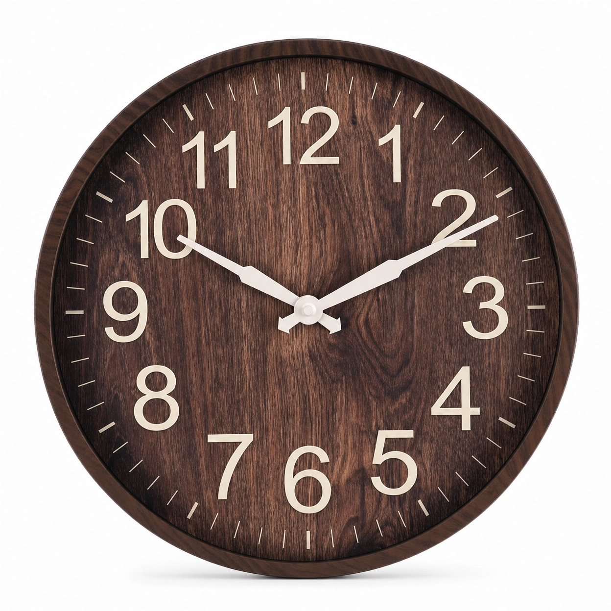 Modern Wooden Wall Clock Easy Read