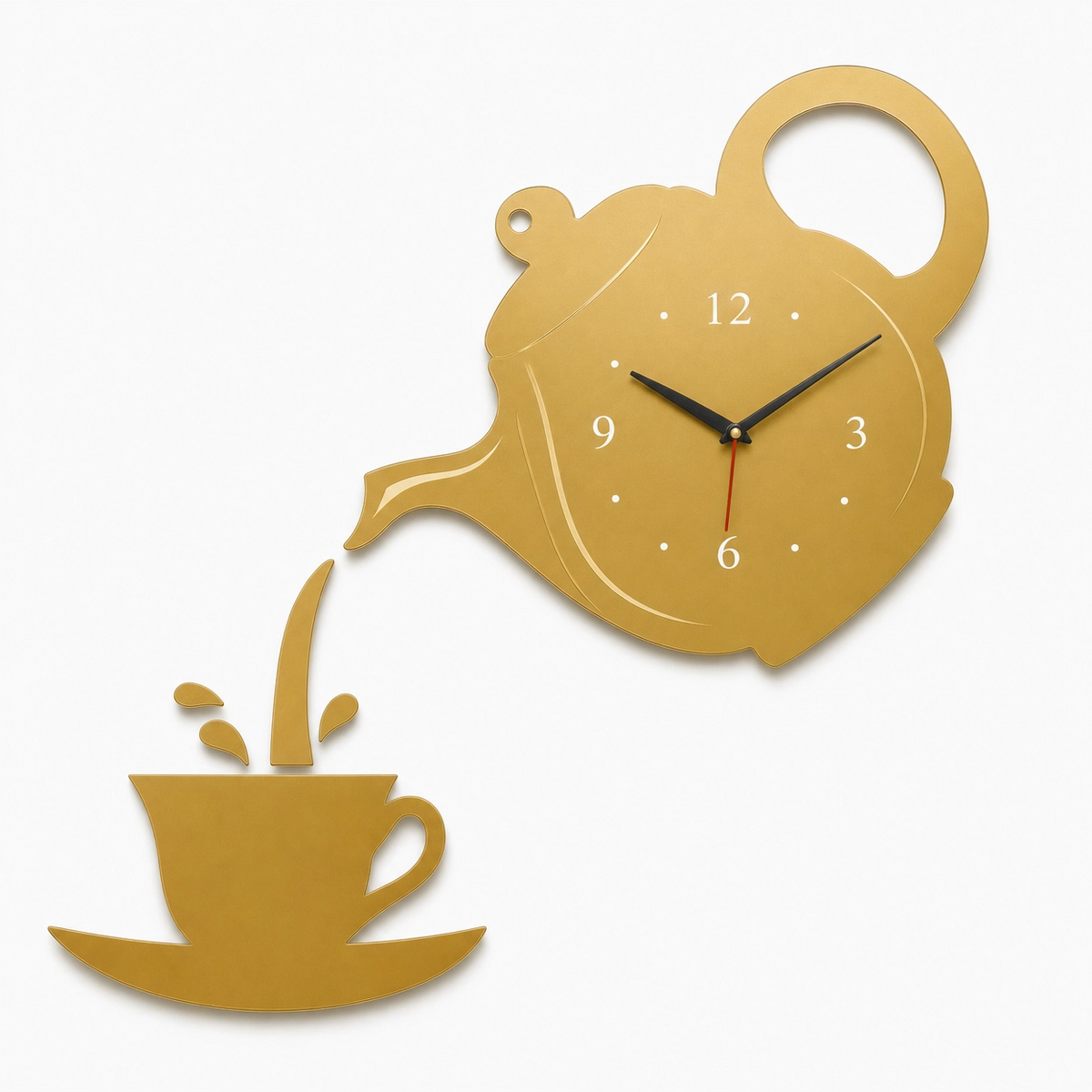 Kitchen Teapot Wall Clock