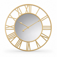 Modern Mirrored Wall Clock Silent