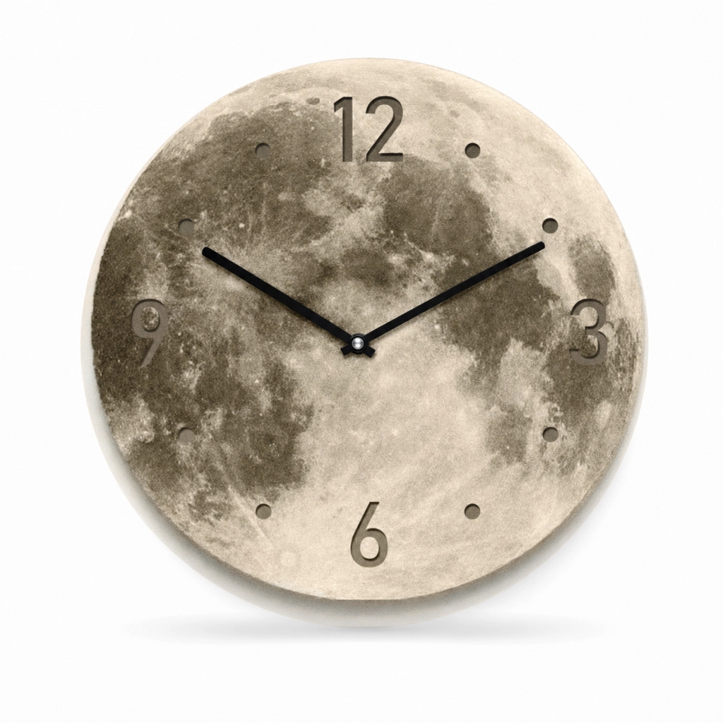 Modern Lunar LED Wall Clock
