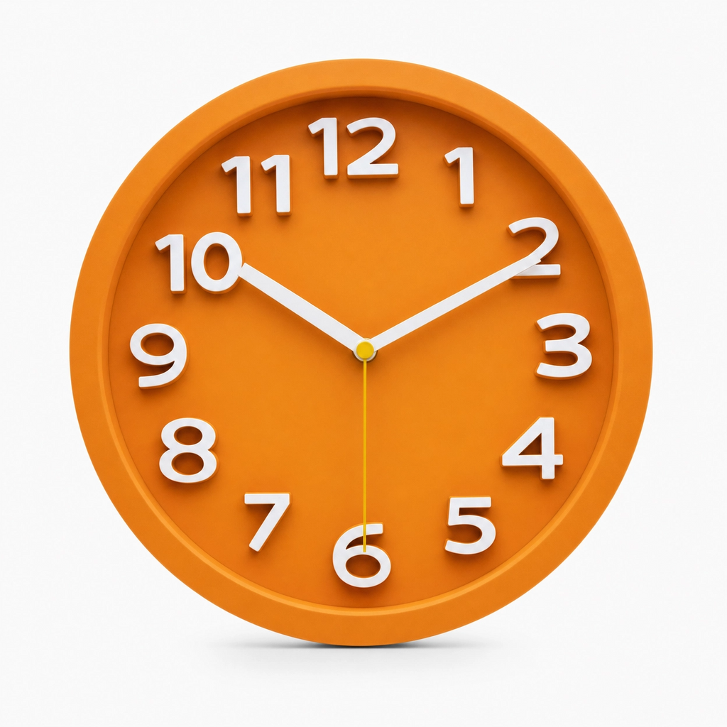 Minimalist Silent Wall Clock Easy Read