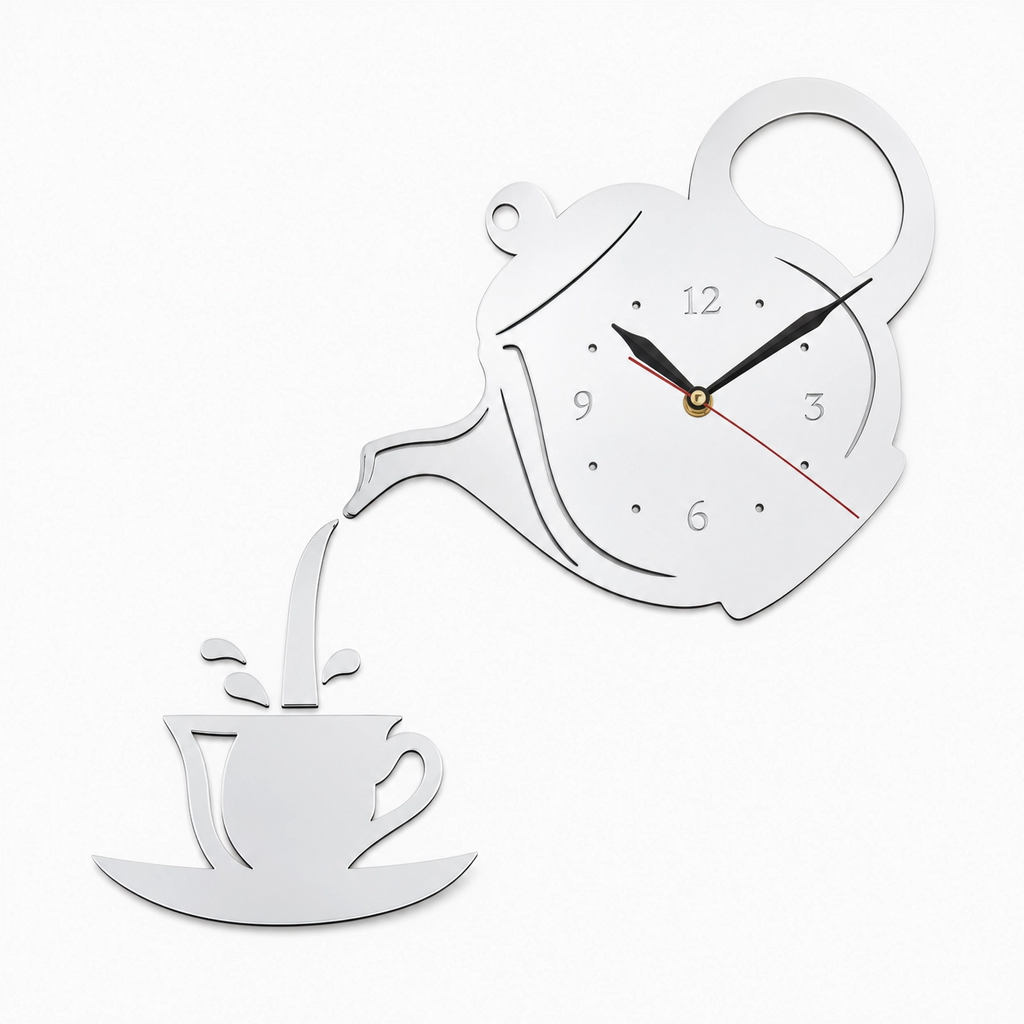 Kitchen Teapot Wall Clock