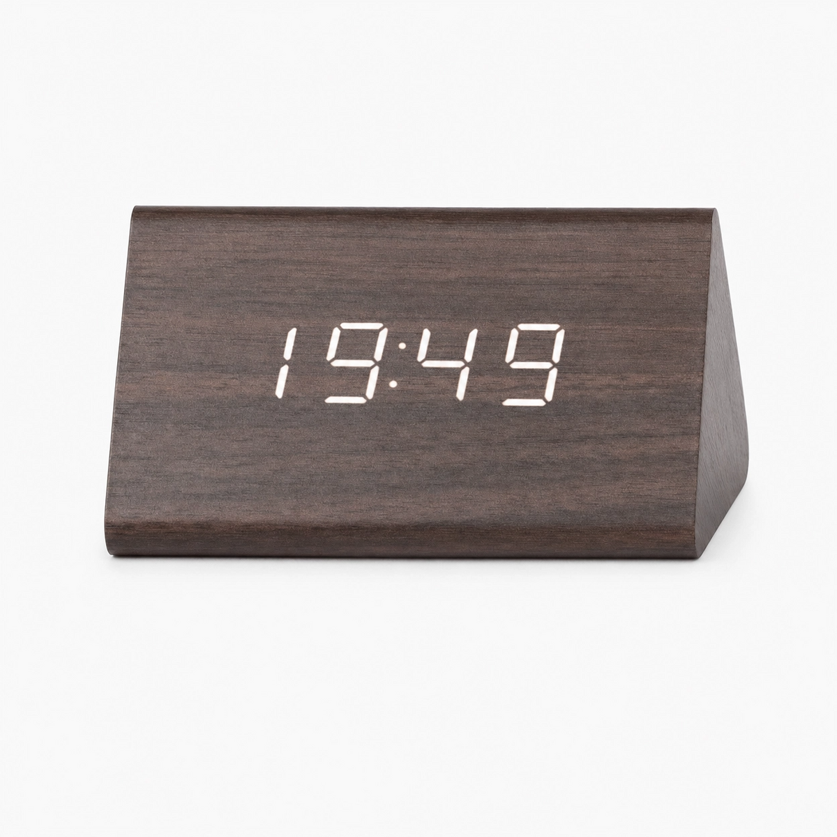 Modern Triangular LED Alarm Clock