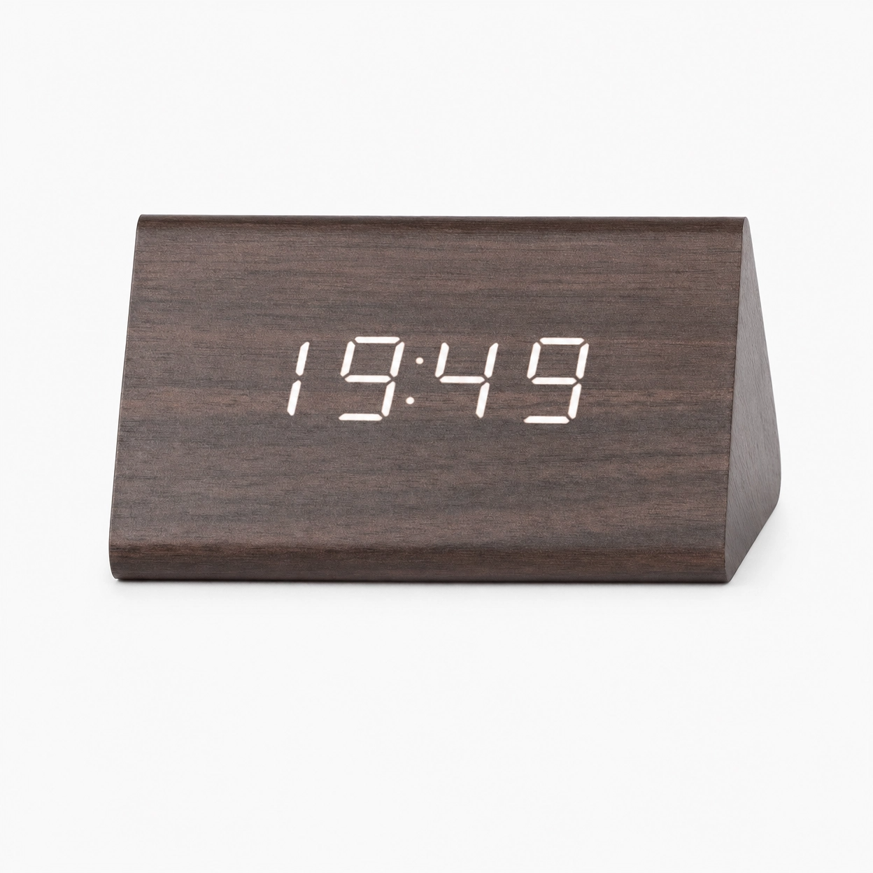 Modern Triangular LED Alarm Clock