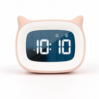 Kids Cat Alarm Clock Night Light
