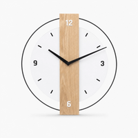 Minimalist Wooden Wall Clock Silent