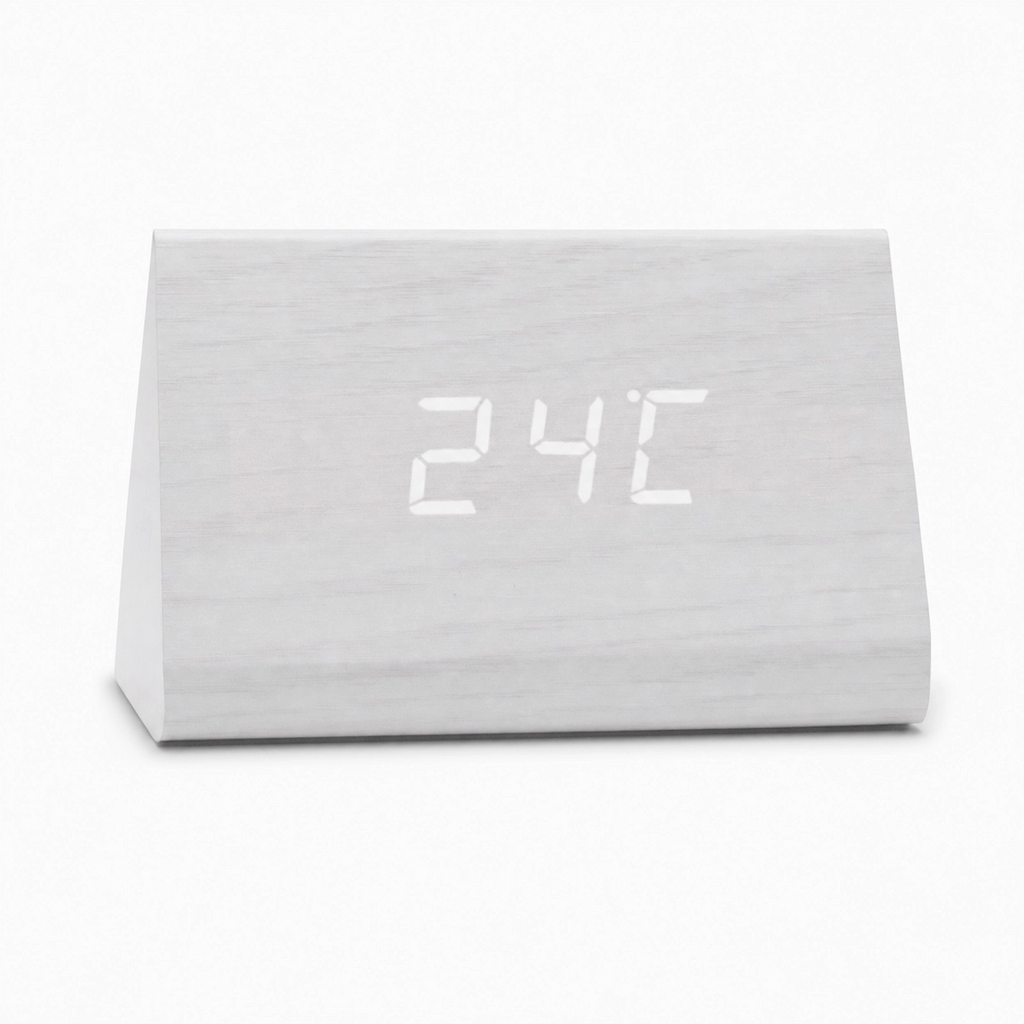 Modern Triangular LED Alarm Clock