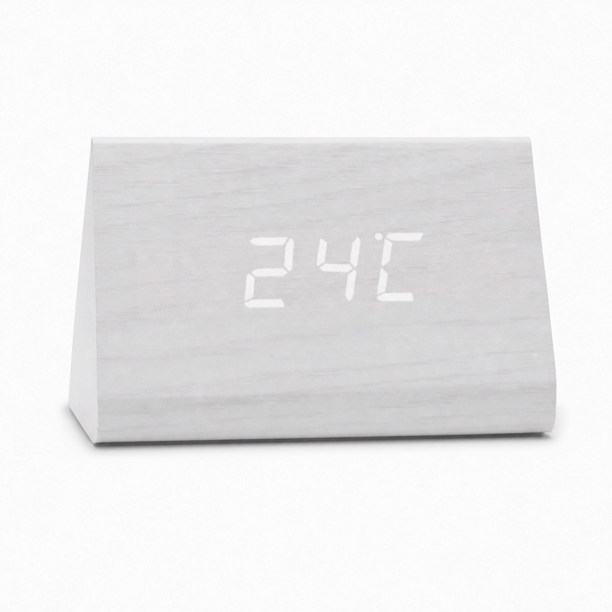 Modern Triangular LED Alarm Clock