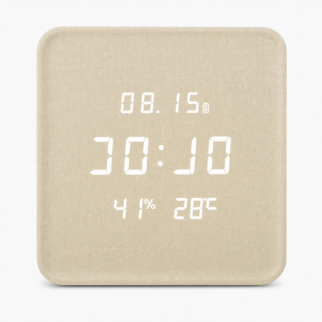 Digital Wooden Wall Clock Silent