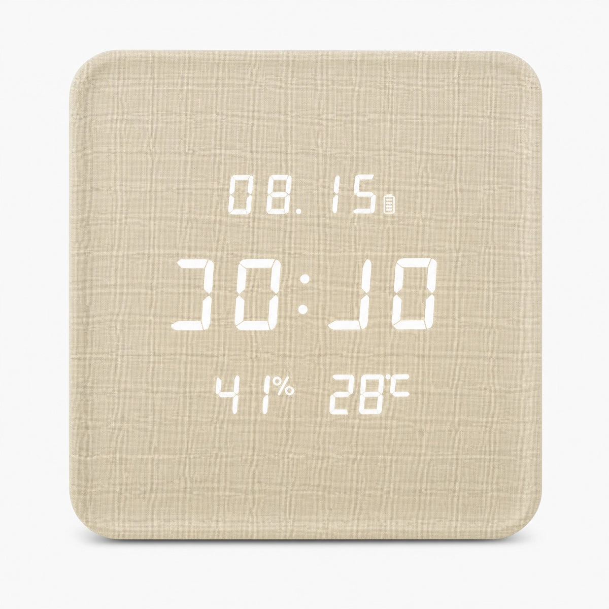 Digital Wooden Wall Clock Silent