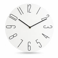 Wall Clock Modern Stylized Numbers