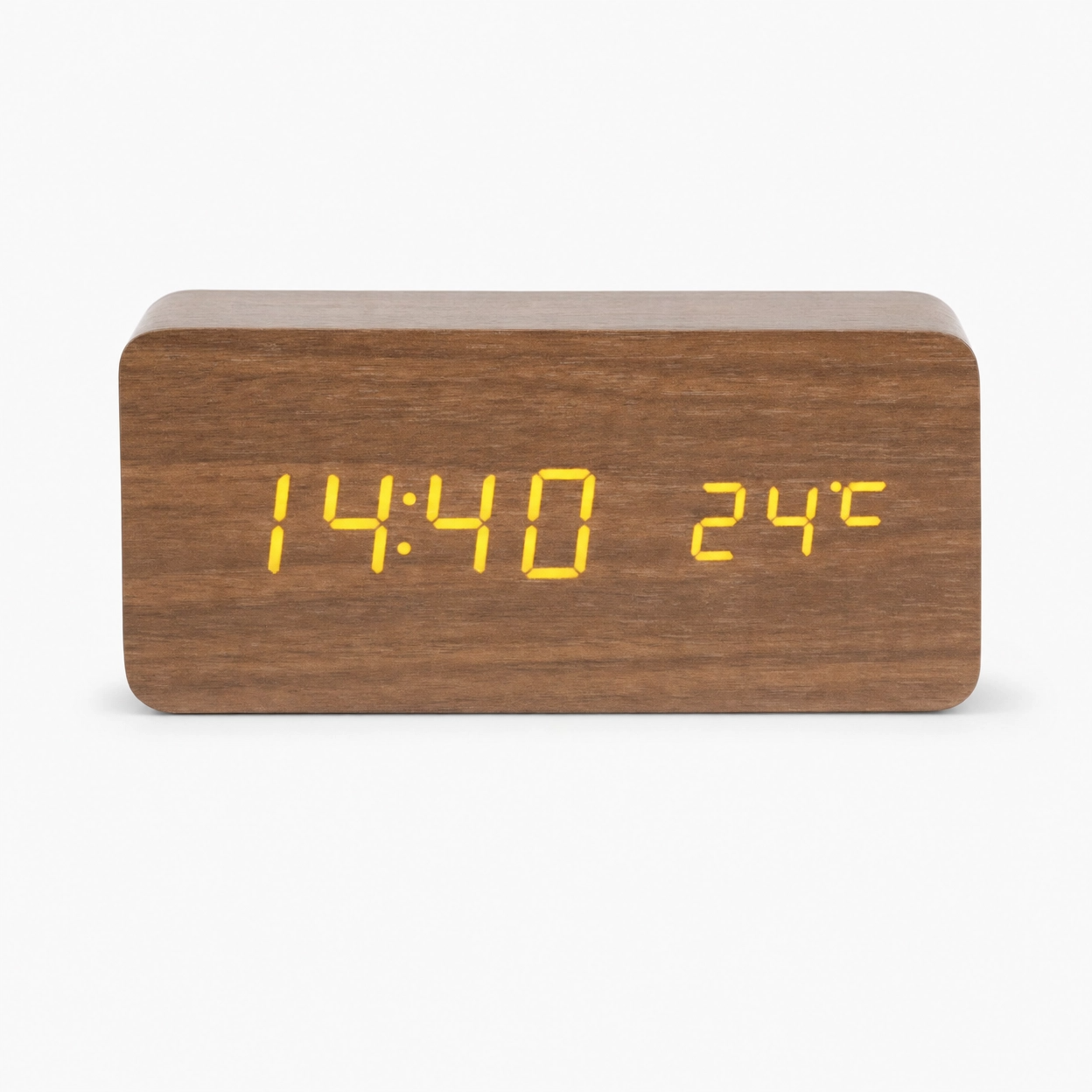 Digital Alarm Clock Temperature Display