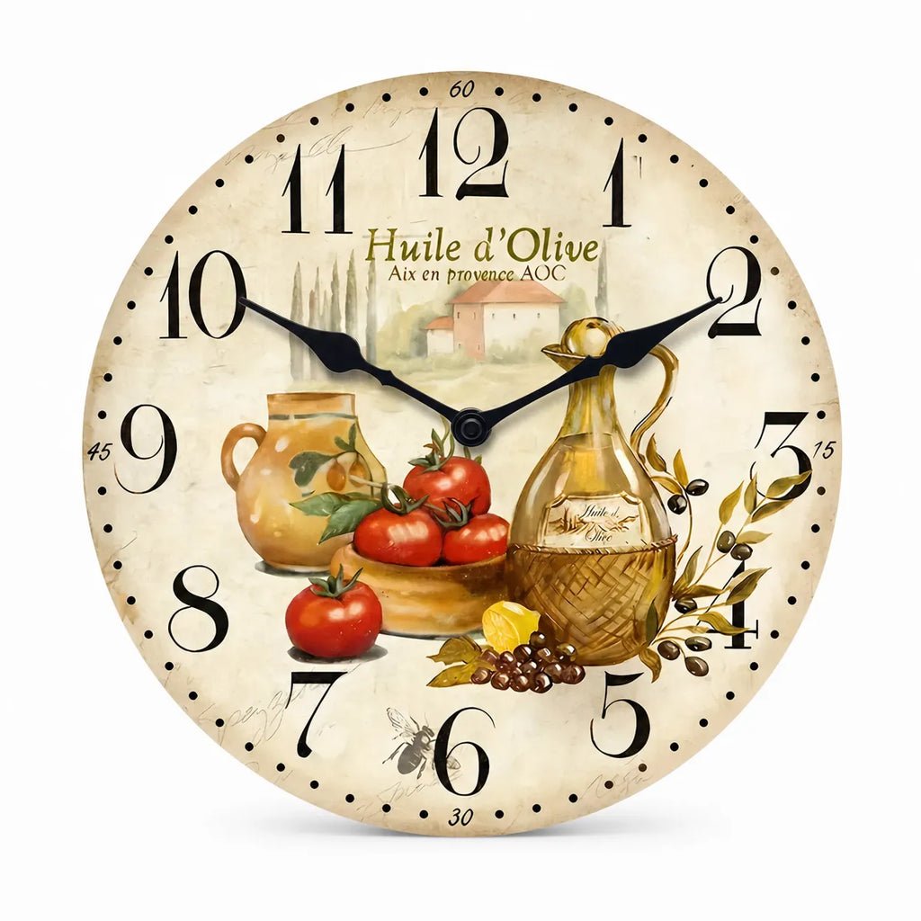 Royal Opera 25 cm Wall Clock Provençal Style Silent Kitchen