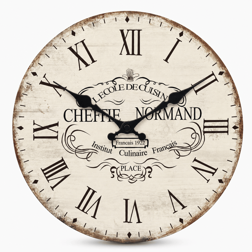 Royal Opera 25cm Vintage French Kitchen Clock Silent