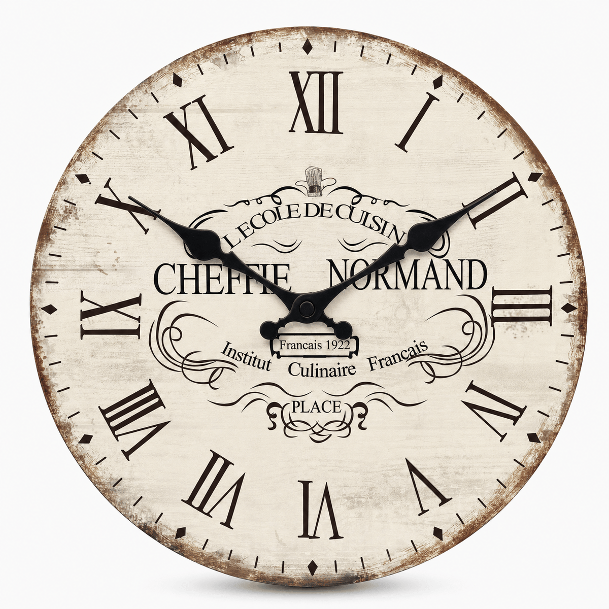 Royal Opera 25cm Vintage French Kitchen Clock Silent