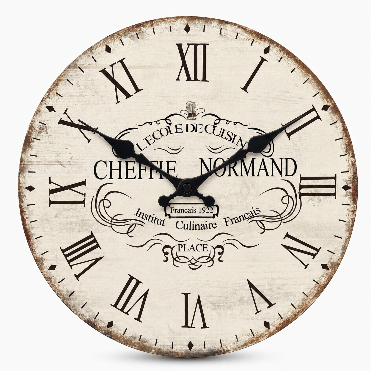 Royal Opera 25cm Vintage French Kitchen Clock Silent