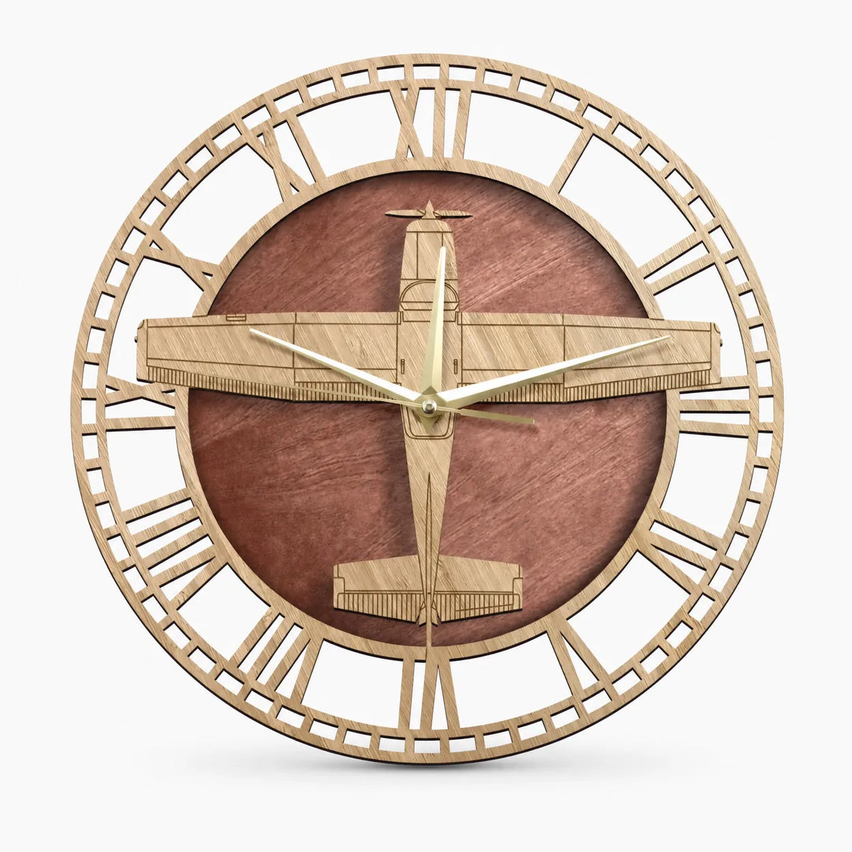 Royal Opera 30 cm Modern Airplane Motif Wall Clock