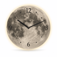 Royal Opera 30 cm / With LED Modern Lunar LED Wall Clock