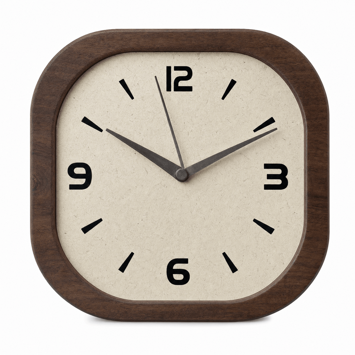 Royal Opera 30cm Modern Square Wooden Clock Silent Movement