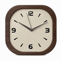 Royal Opera 30cm Modern Square Wooden Clock Silent Movement
