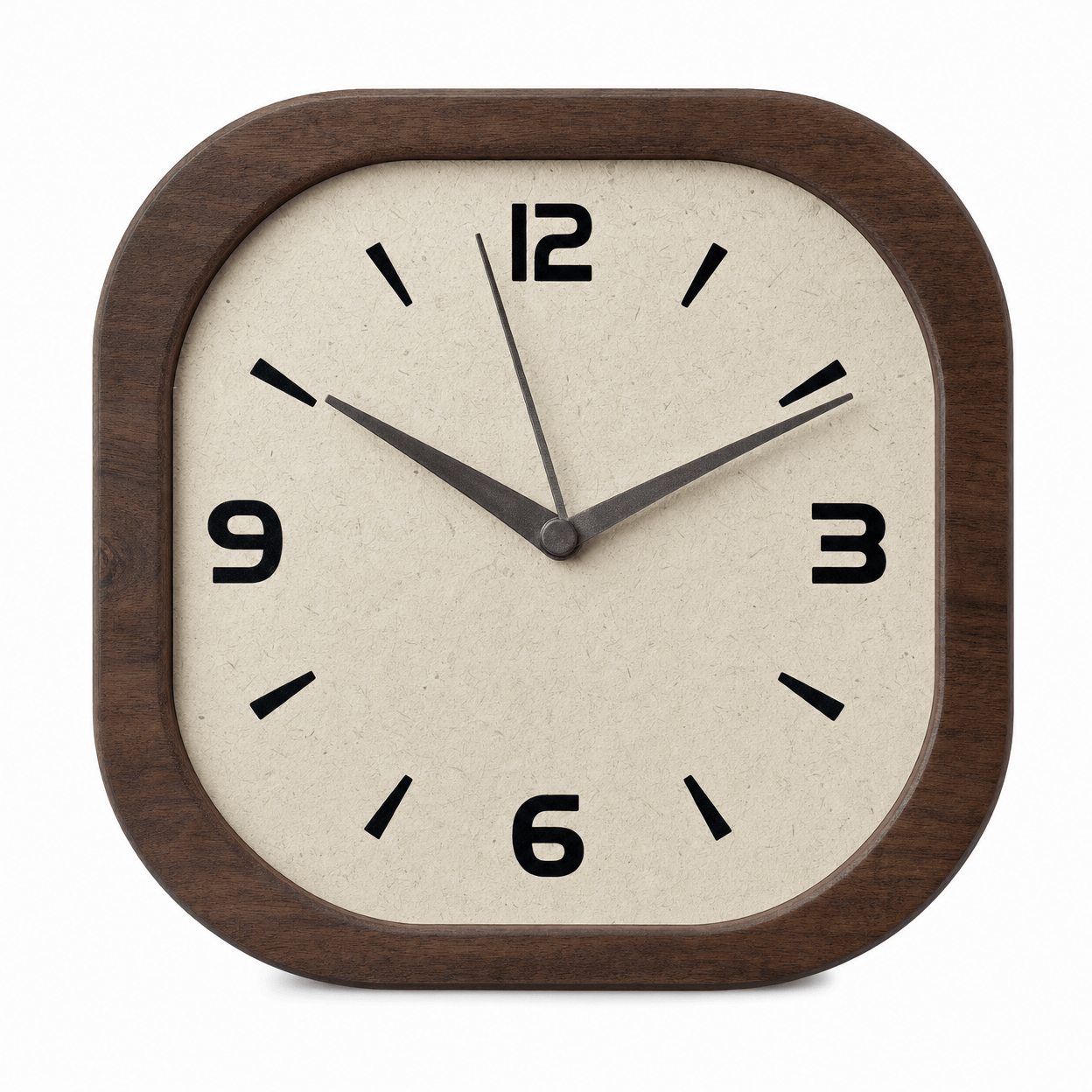 Royal Opera 30cm Modern Square Wooden Clock Silent Movement
