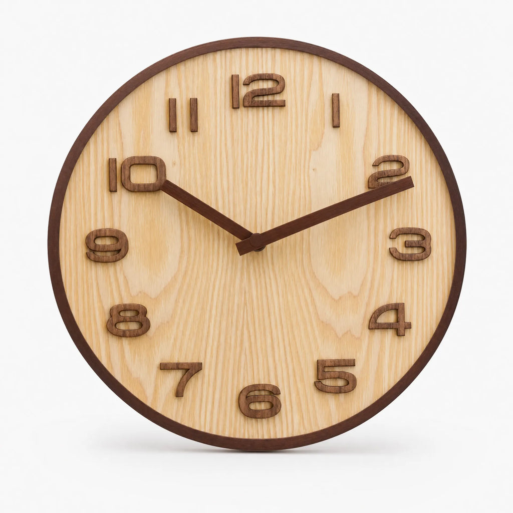 Royal Opera 31 cm style 2 Wooden Clock Two Tone Silent