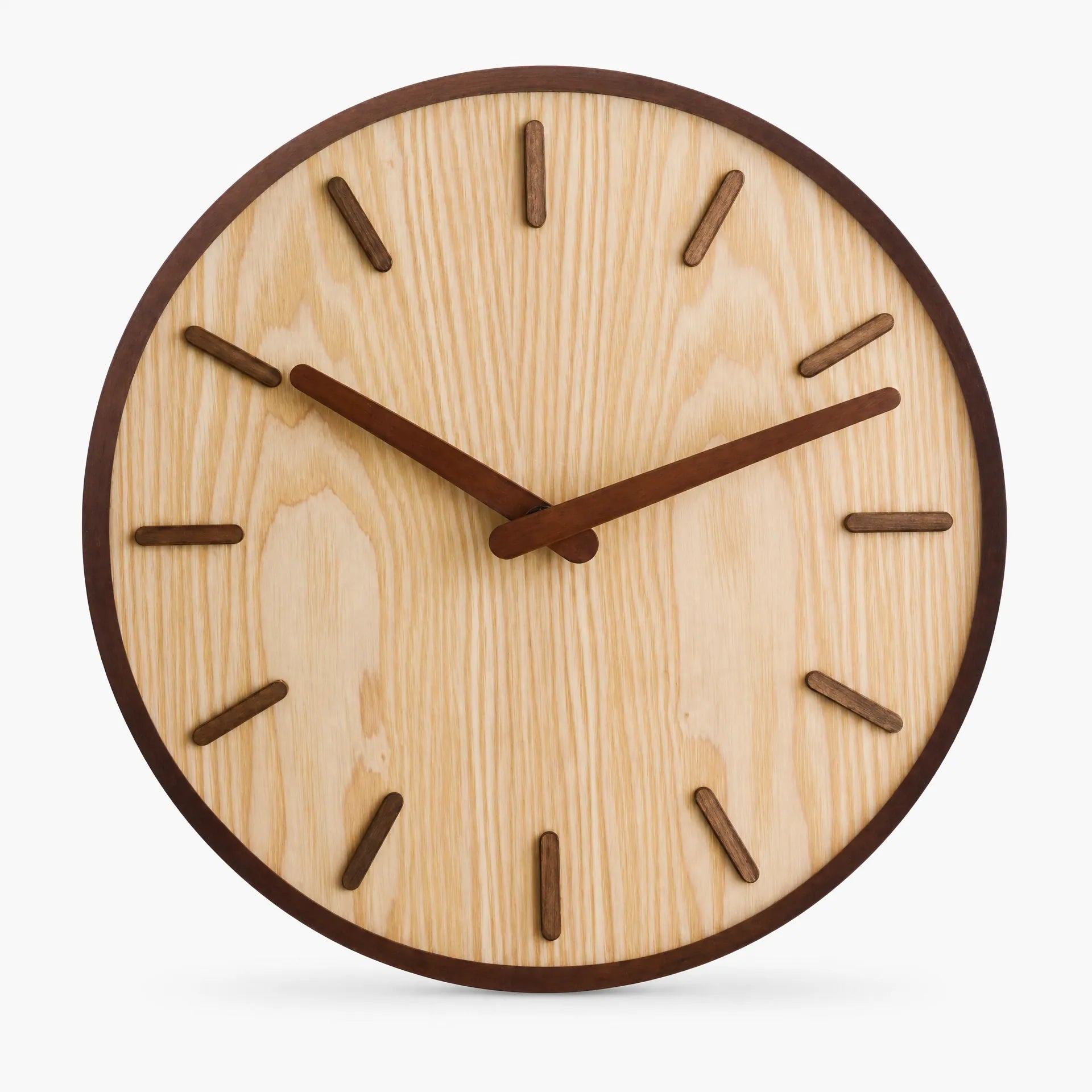Royal Opera 31 cm style 3 Wooden Clock Two Tone Silent