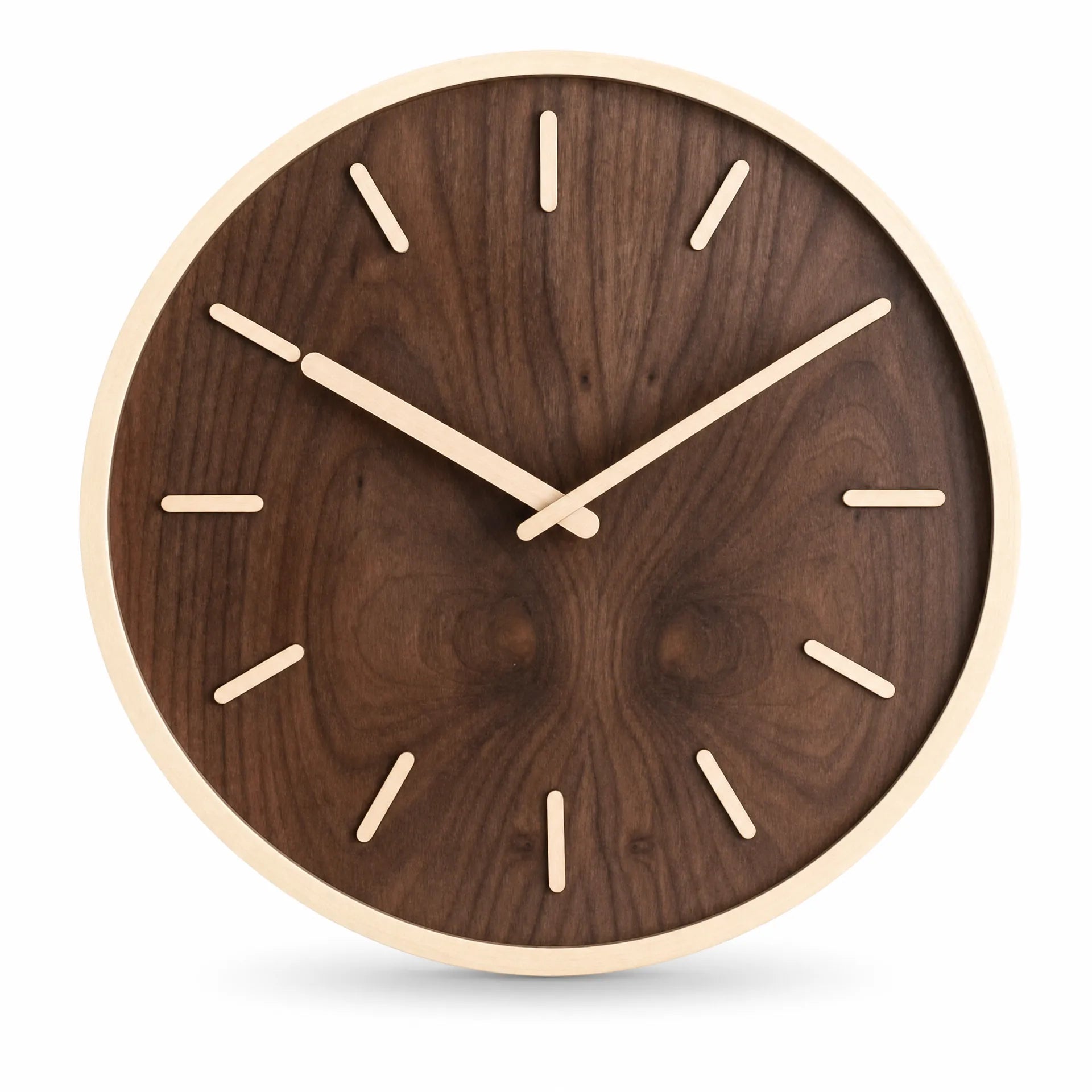 Royal Opera 31 cm style 4 Wooden Clock Two Tone Silent