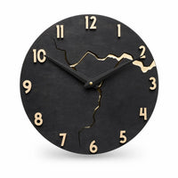 Royal Opera 5 Cracked Wood Modern Wall Clock