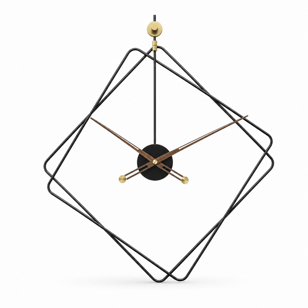 Royal Opera 60 Cm Geometric Diamond Large Face Wall Clock