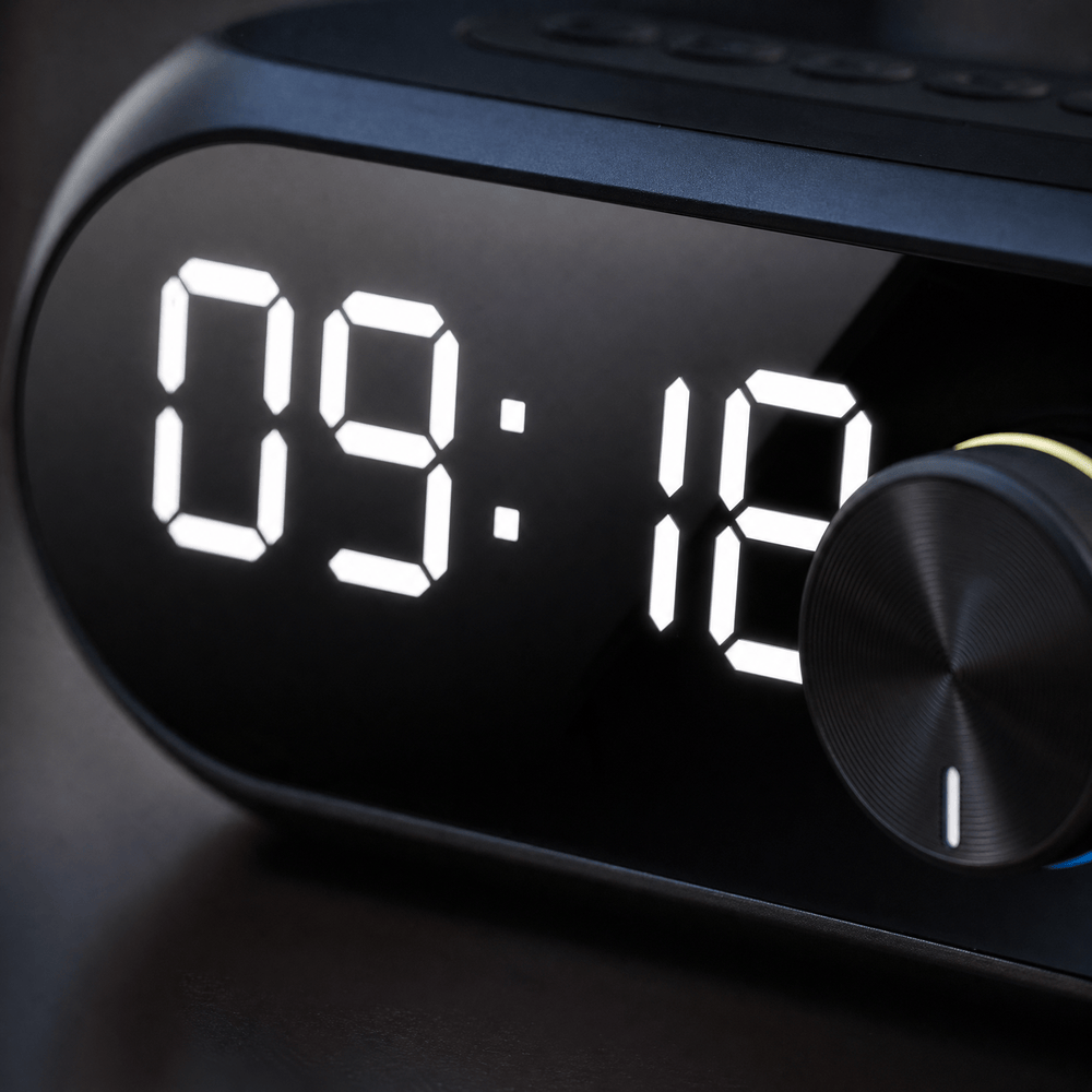 Royal Opera Alarm Clock Bluetooth Speaker Digital Display Image