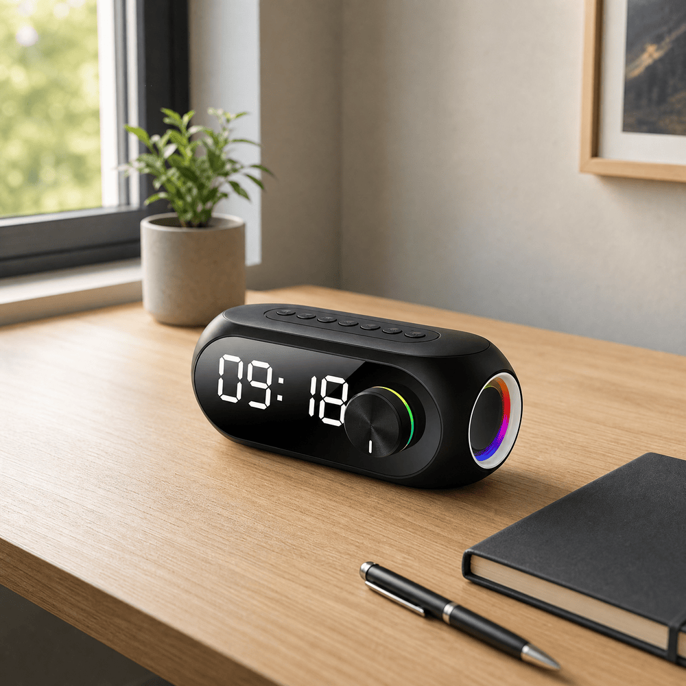 Royal Opera Alarm Clock Bluetooth Speaker Digital Display