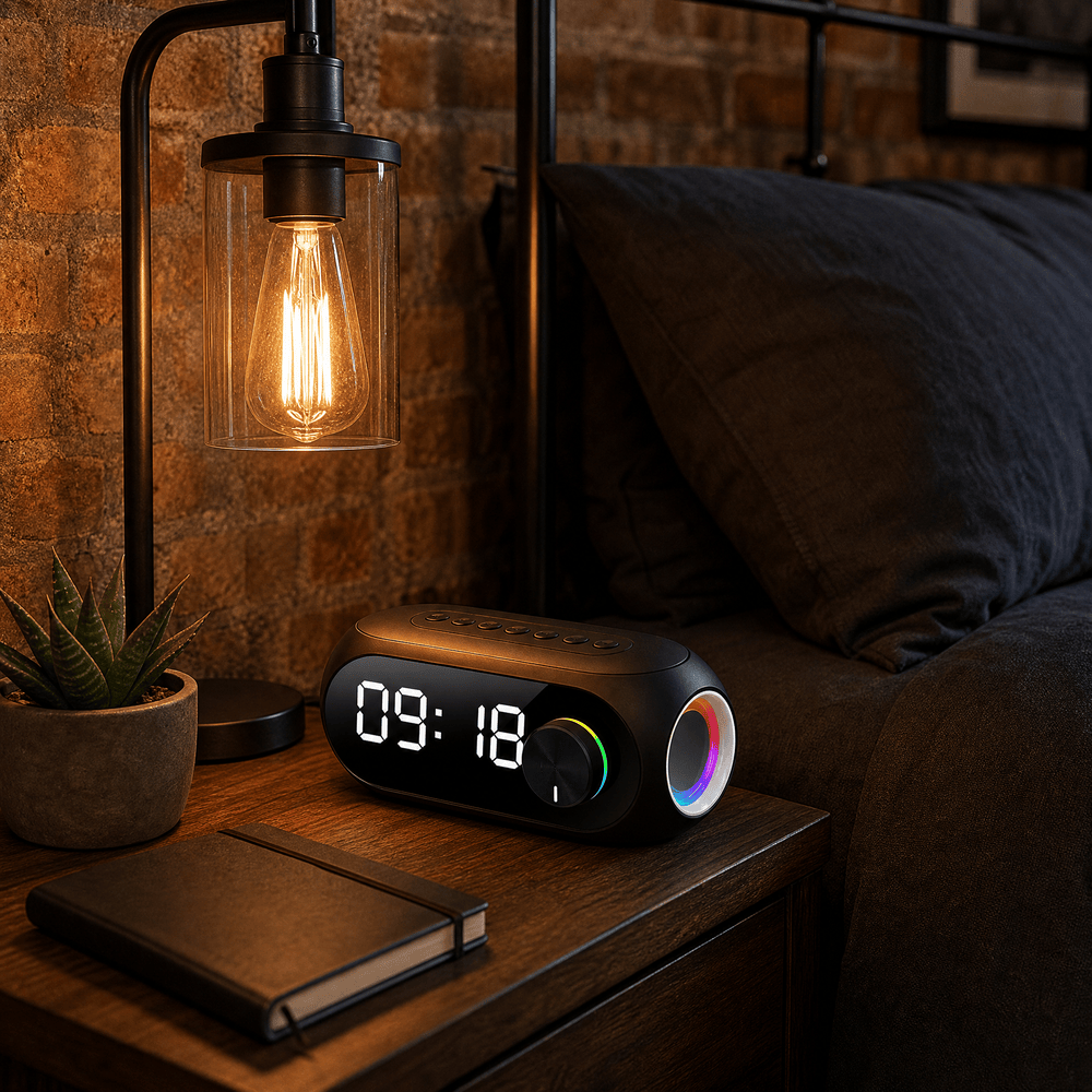 Royal Opera Alarm Clock Bluetooth Speaker Digital Display