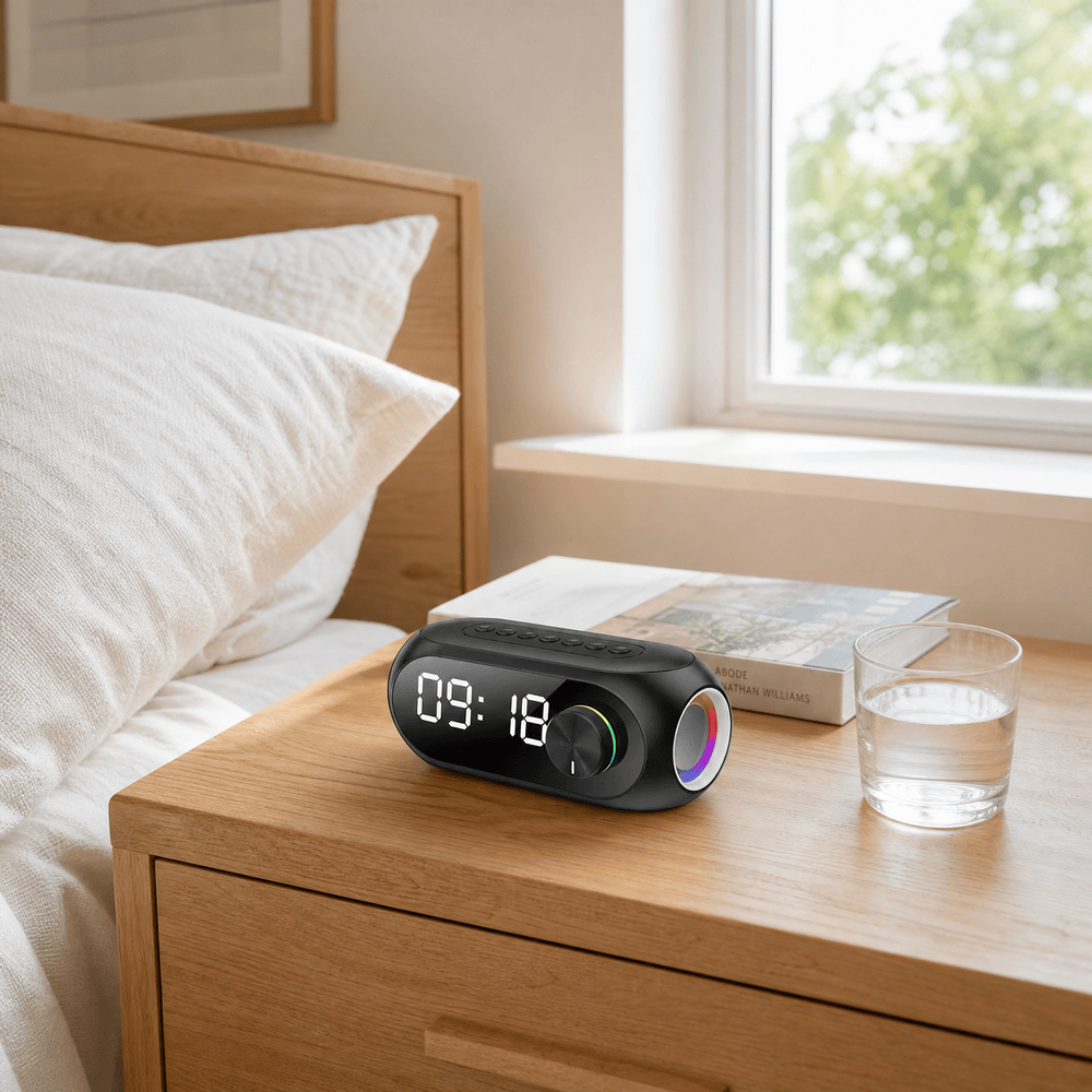 Royal Opera Alarm Clock Bluetooth Speaker Digital Display