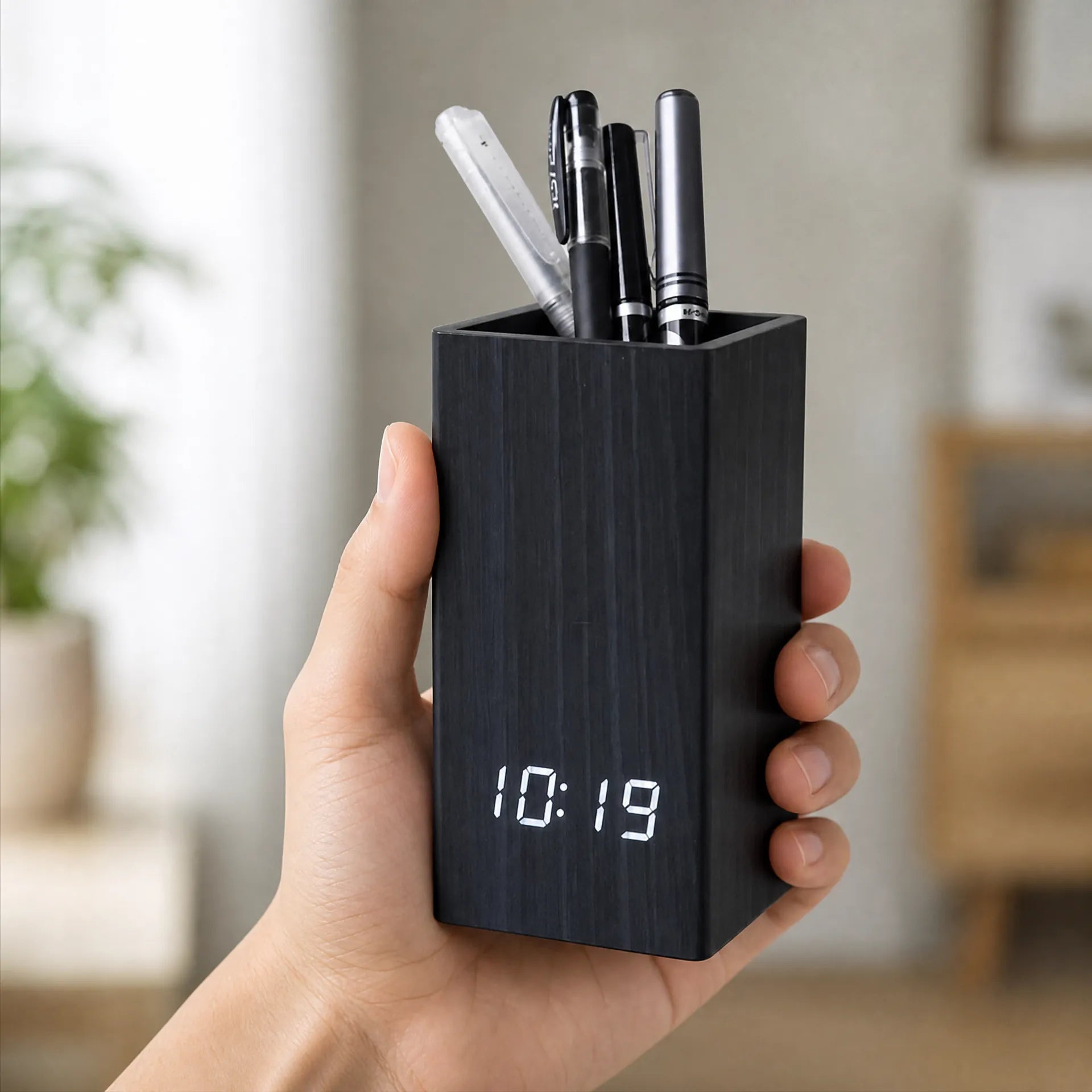 Royal Opera Alarm Clock Digital Pen Holder