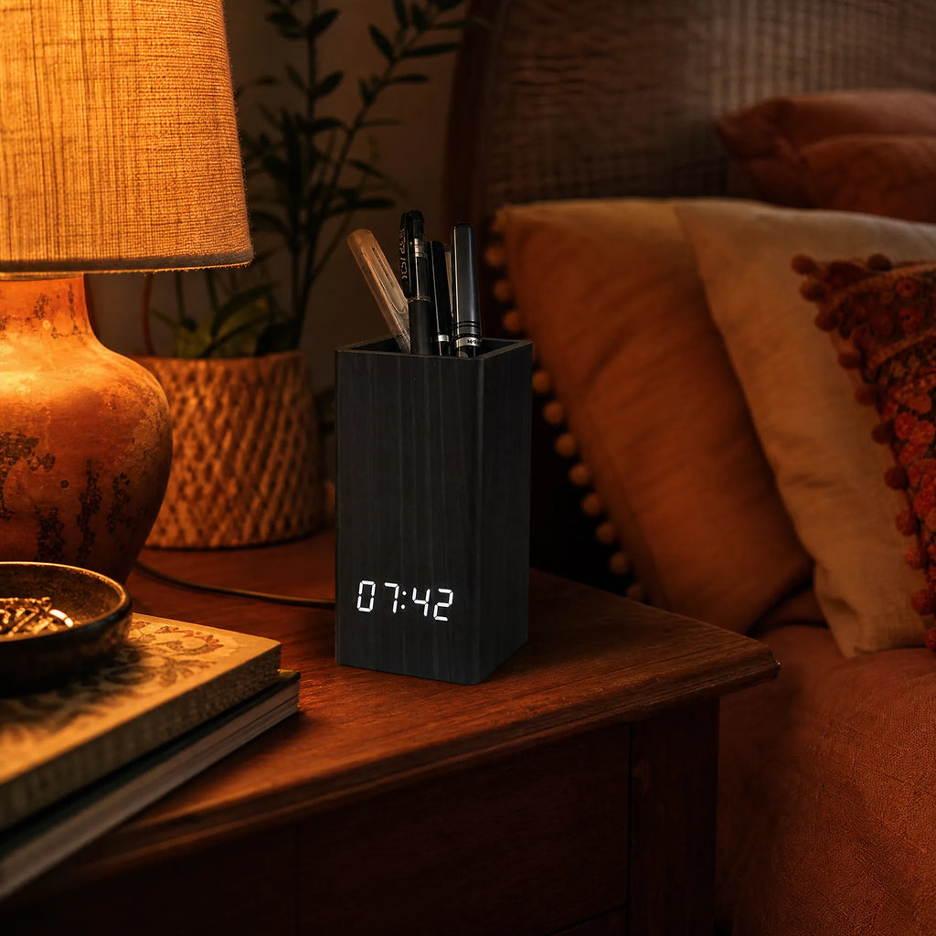 Royal Opera Alarm Clock Digital Pen Holder