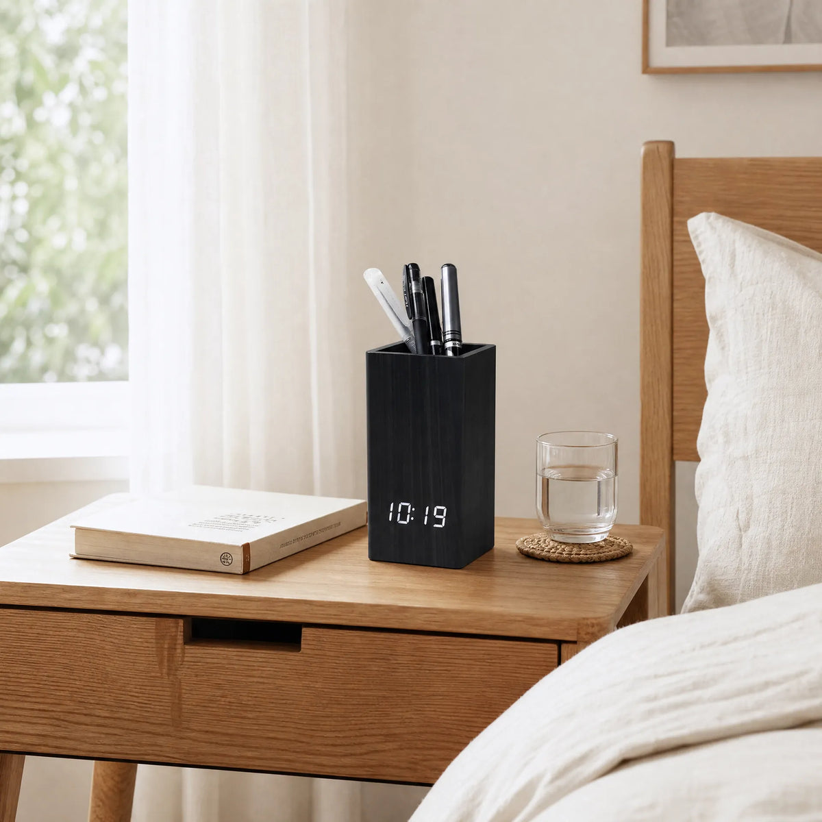 Royal Opera Alarm Clock Digital Pen Holder