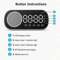 Royal Opera Alarm Clock FM Radio Bedroom Snooze