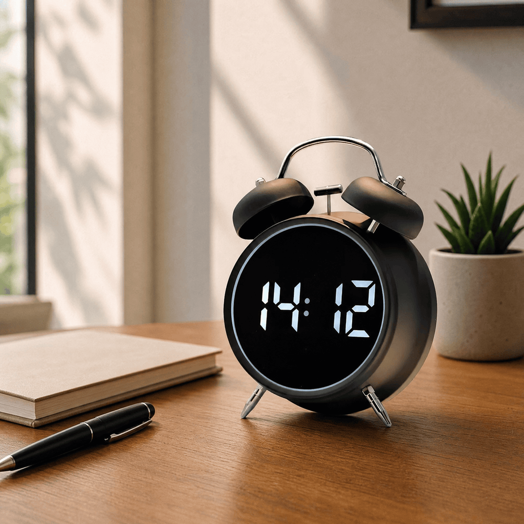 Royal Opera Alarm Clock Twin Bell Digital Display