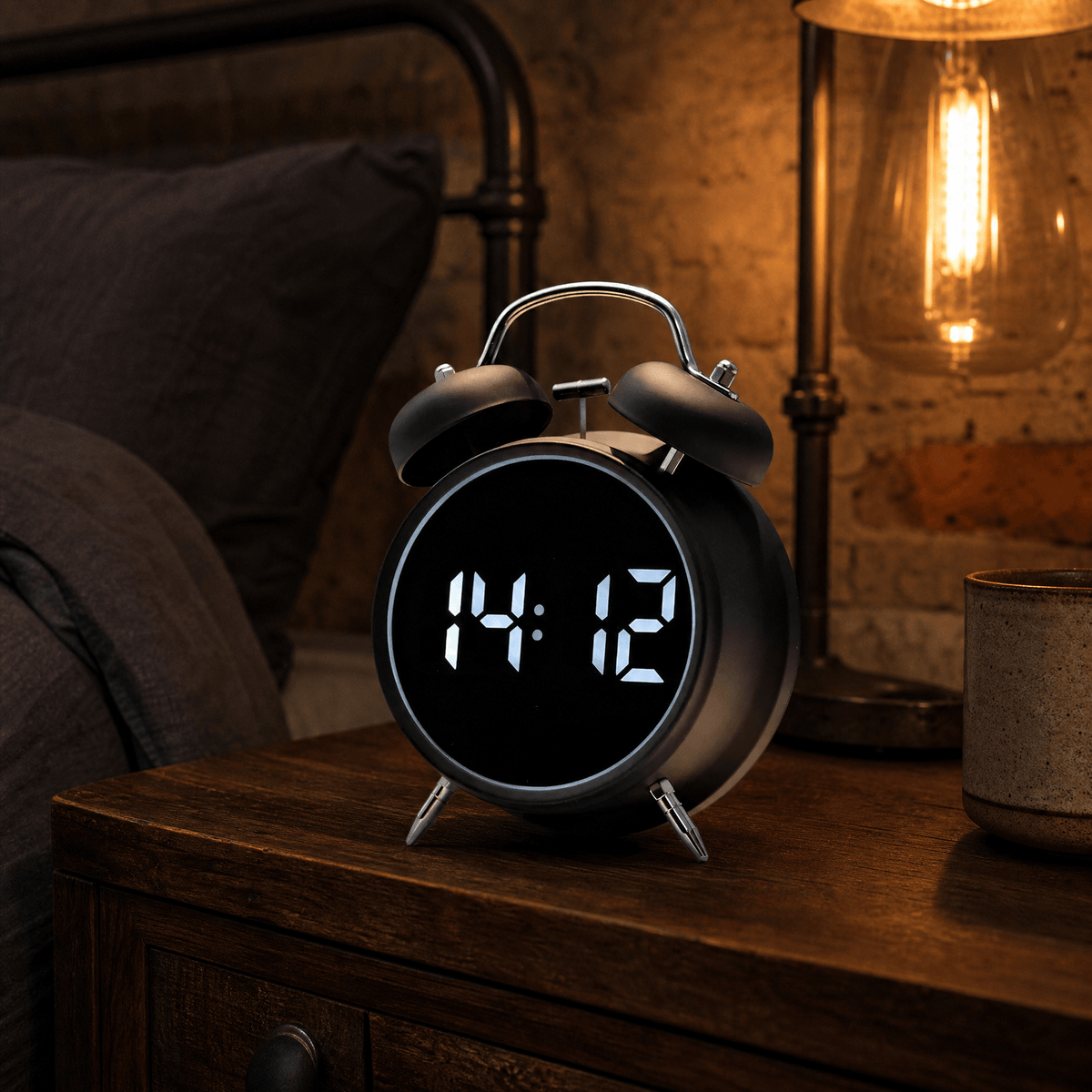 Royal Opera Alarm Clock Twin Bell Digital Display