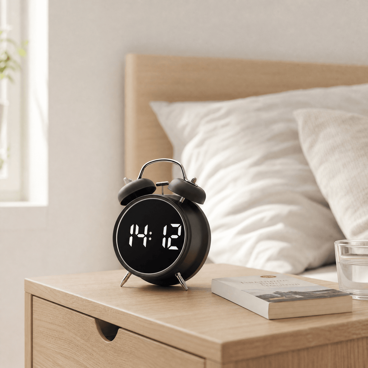Royal Opera Alarm Clock Twin Bell Digital Display