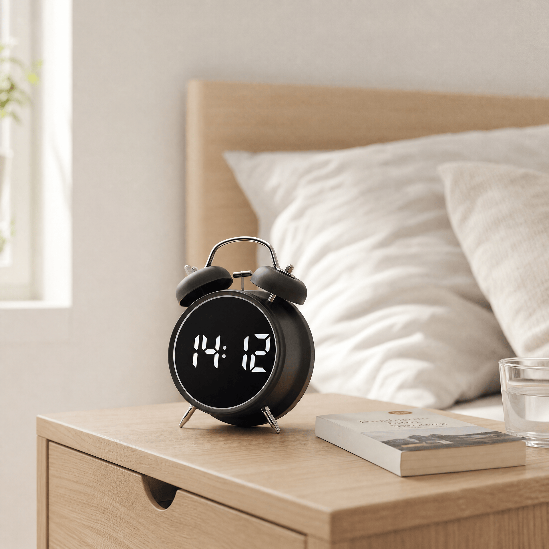 Royal Opera Alarm Clock Twin Bell Digital Display