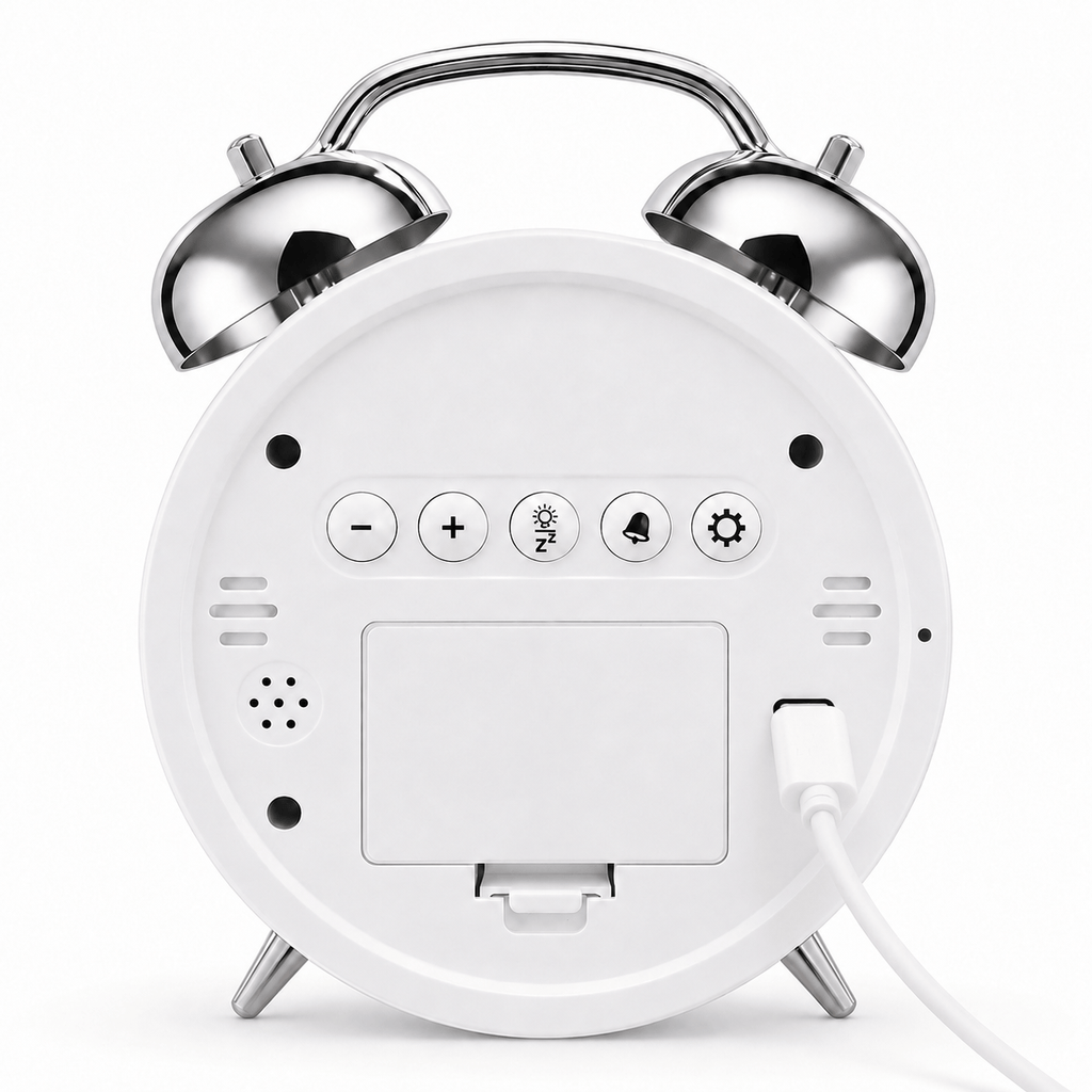 Royal Opera Alarm Clock Twin Bell Digital Display