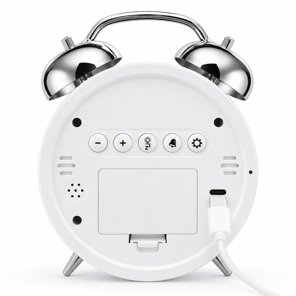 Royal Opera Alarm Clock Twin Bell Digital Display