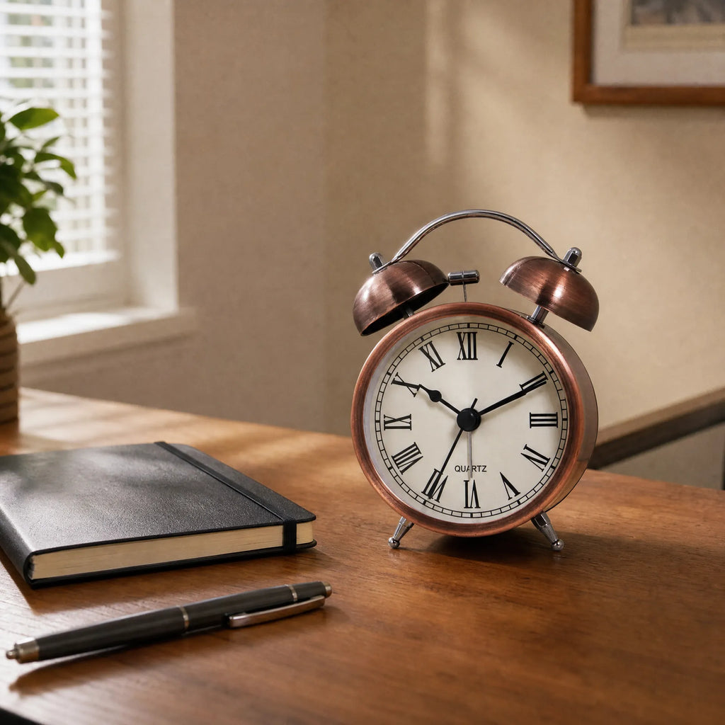 Royal Opera Alarm Clock Twin Bell Roman Numerals