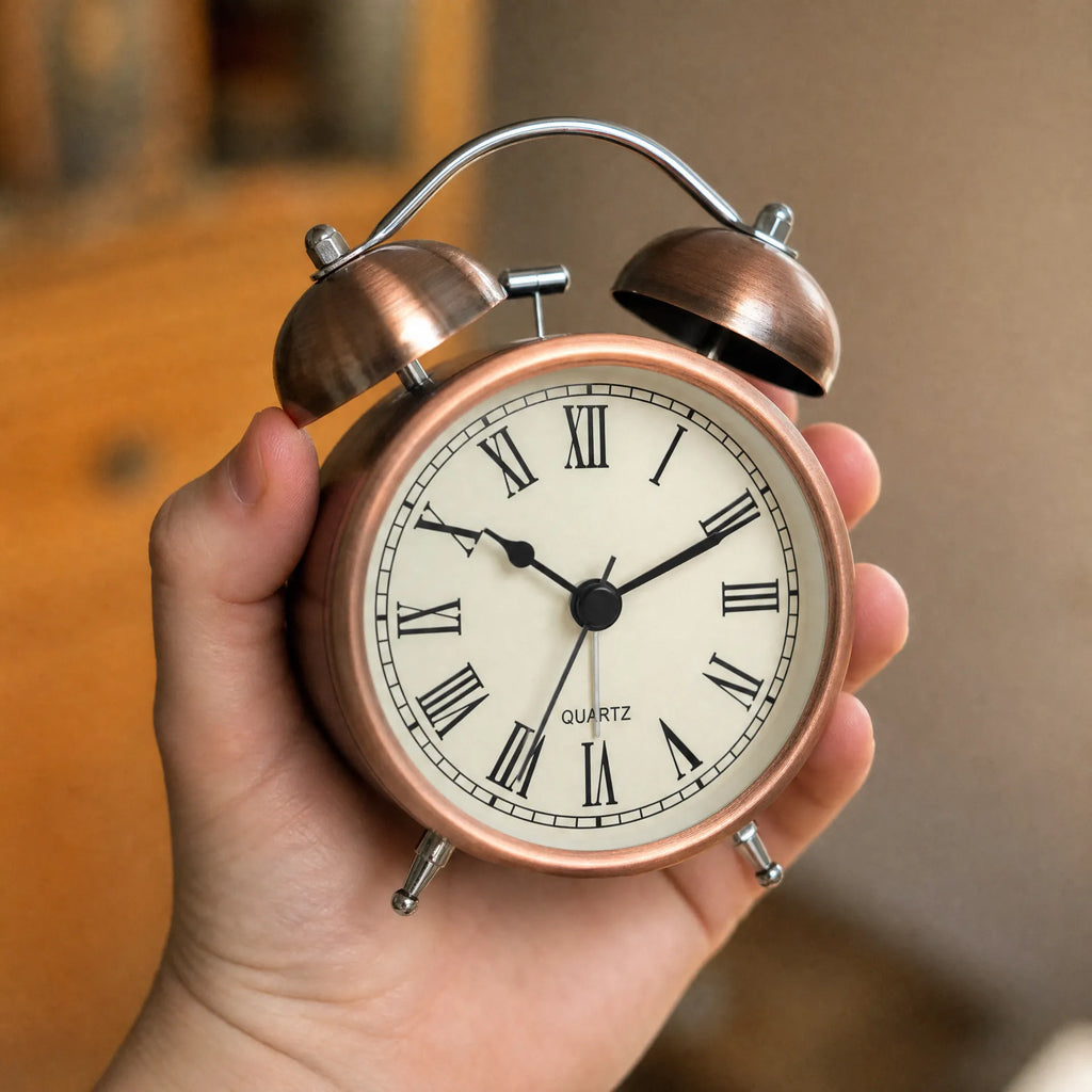 Royal Opera Alarm Clock Twin Bell Roman Numerals