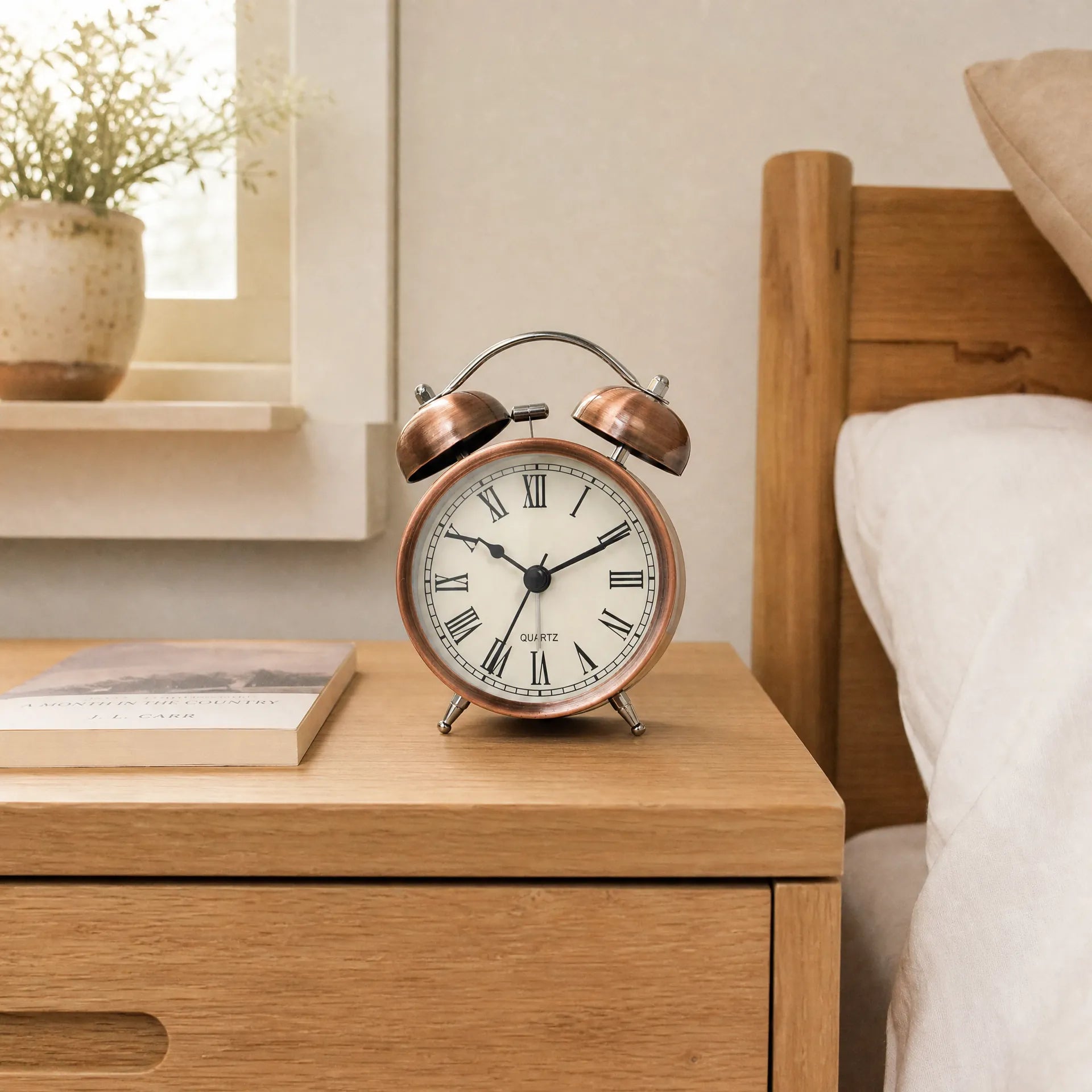 Royal Opera Alarm Clock Twin Bell Roman Numerals