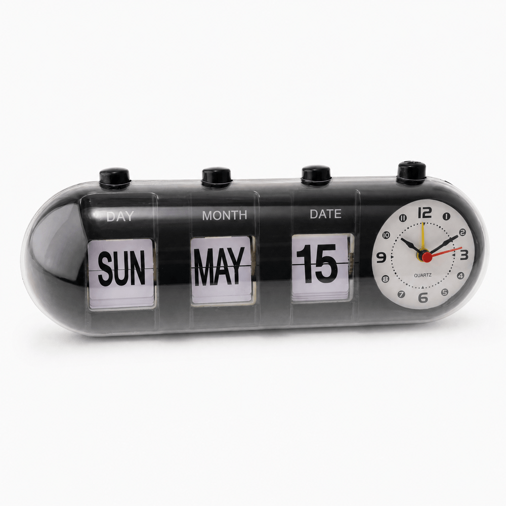 Royal Opera Alarm Clock Vintage Flip Calendar
