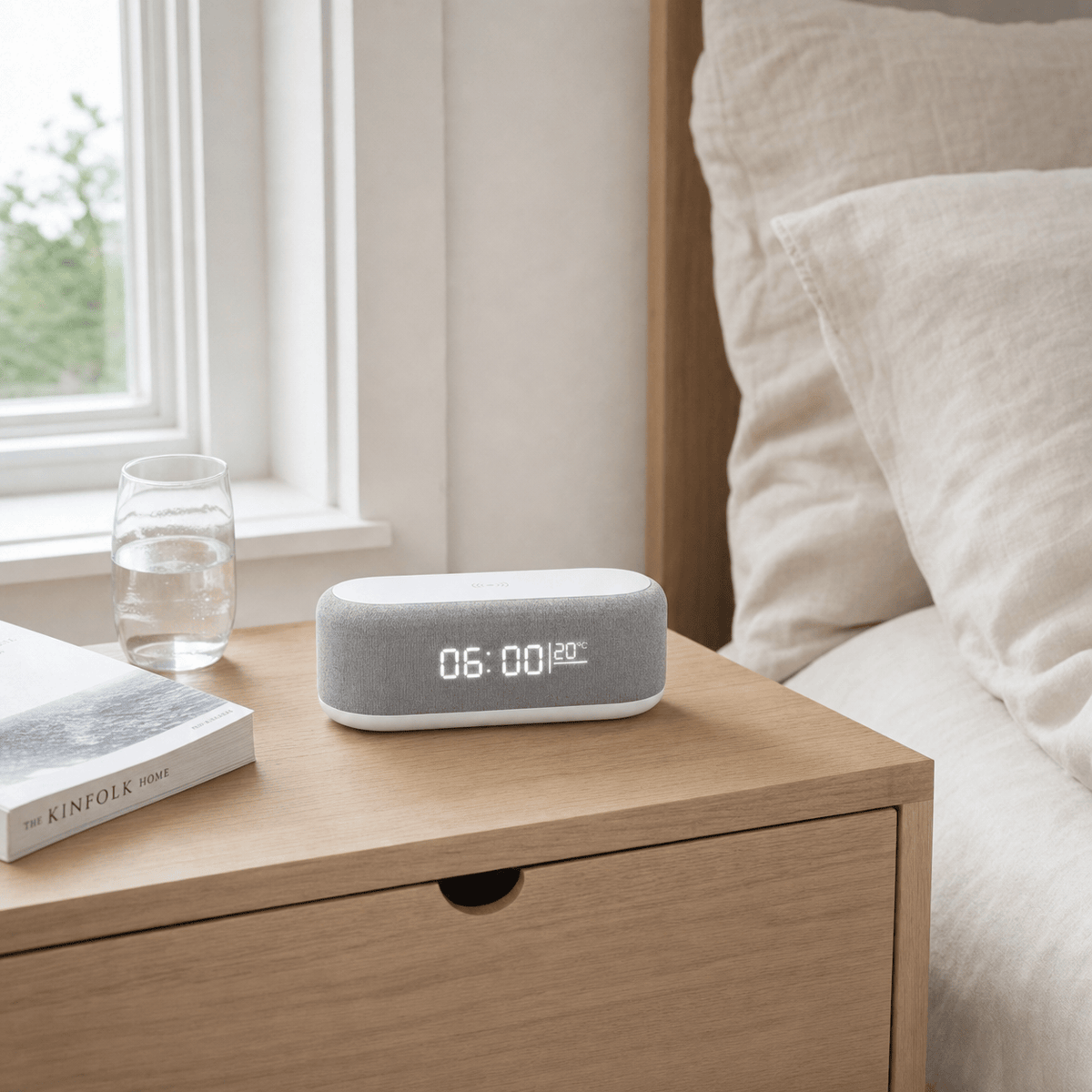 Royal Opera Alarm Clock Wireless Charging Digital Display